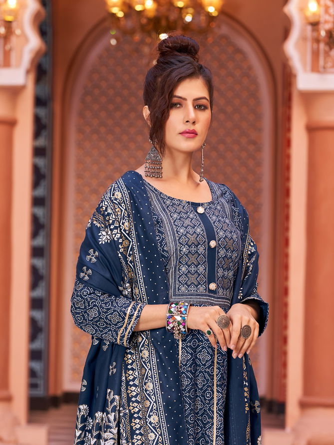 Banwery Nazaakat 5 Fancy Festive Wear Wholesale Anarakli Kurti With Dupatta
